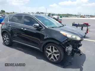 2017 Kia Sportage SX Turbo with VIN KNDPR3A62H7154480, listed as a IAAI auction lot 42707515 with 114,699 mi miles and . Bid and sale history available at DreamBid. Image 1.