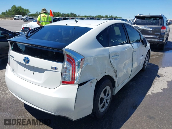 2012 Toyota Prius One with VIN JTDKN3DU0C5499494, listed as a IAAI auction lot 42071966 with 99,805 mi miles and . Bid and sale history available at DreamBid. Image 4.