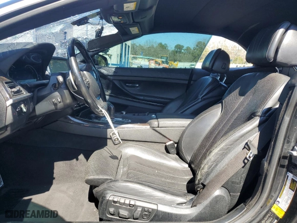 2012 BMW 6 Series 650i with VIN WBALZ3C53CDL70543, listed as a Copart auction lot 47107745 with 95,616 mi miles and Salvage Title. Bid and sale history available at carsss.com. Image 7.