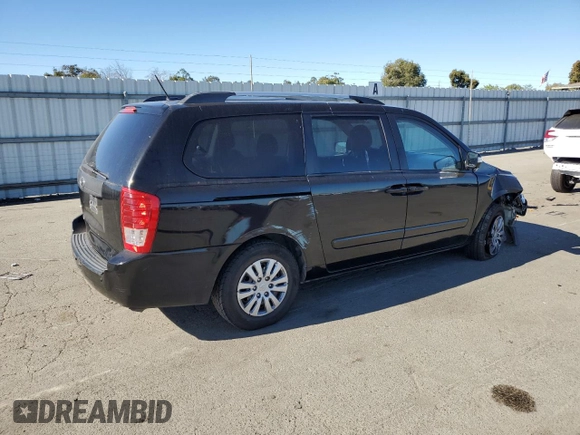 2012 Kia Sedona LX with VIN KNDMG4C79C6476519, listed as a Copart auction lot 67758564 with 173,308 mi miles and Salvage Title. Bid and sale history available at carsss.com. Image 3.