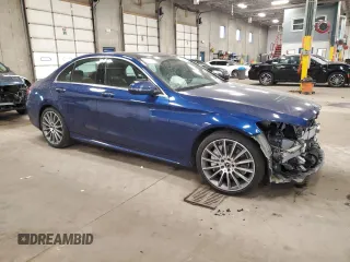 2019 Mercedes-Benz C 300 with VIN 55SWF8EB2KU302331, listed as a Copart auction lot 87732105 with 72,698 mi miles and Salvage Title. Bid and sale history available at carsss.com. Image 4.