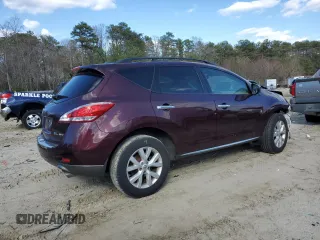 2014 Nissan Murano SL with VIN JN8AZ1MW1EW520571, listed as a Copart auction lot 50661385 with 69,832 mi miles and Salvage Title. Bid and sale history available at carsss.com. Image 3.