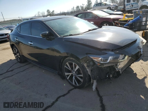 2017 Nissan Maxima SV with VIN 1N4AA6AP3HC377342, listed as a Copart auction lot 46506945 with 118,544 mi miles and Salvage Title. Bid and sale history available at DreamBid. Image 4.