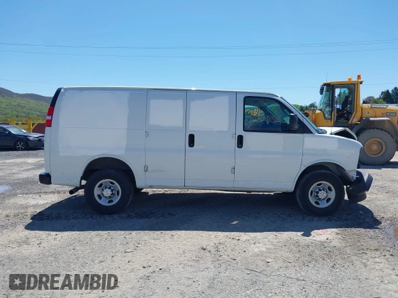 2019 Chevrolet Express Cargo with VIN 1GCWGAFP6K1369099, listed as a IAAI auction lot 42069329 with 74,624 mi miles. Bid and sale history available at carsss.com. Image 14.