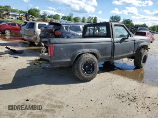 1989 Ford Ranger Splash with VIN 1FTCR10A8KUB81958, listed as a Copart auction lot 54513444 with 121,710 mi miles and Salvage Title. Bid and sale history available at carsss.com. Image 3.