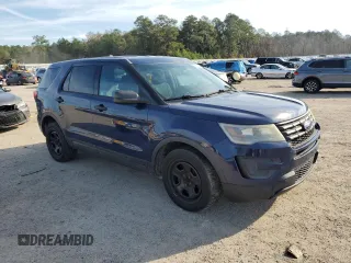 2016 Ford Utility Police Interceptor with VIN 1FM5K8AR5GGA71896, listed as a Copart auction lot 81065904 with 160,882 mi miles and Salvage Title. Bid and sale history available at carsss.com. Image 4.
