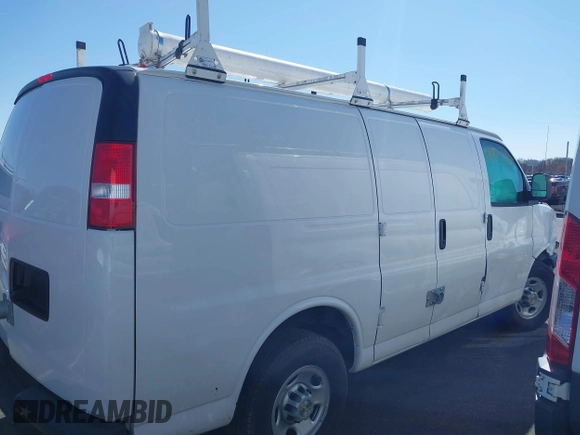 2024 Chevrolet Express Cargo with VIN 1GCWGAFPXR1274619, listed as a IAAI auction lot 41811735 with 11,970 mi miles and . Bid and sale history available at DreamBid. Image 13.