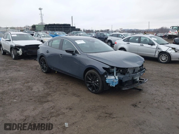 2025 Mazda 3 S Carbon Edition with VIN JM1BPBCM4S1760993, listed as a IAAI auction lot 41446098 with 102 mi miles and . Bid and sale history available at DreamBid. Image 1.