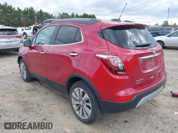 2018 Buick Encore Preferred with VIN KL4CJASB2JB680725, listed as a IAAI auction lot 42037901 with 58,427 mi miles. Bid and sale history available at carsss.com. Image 3.