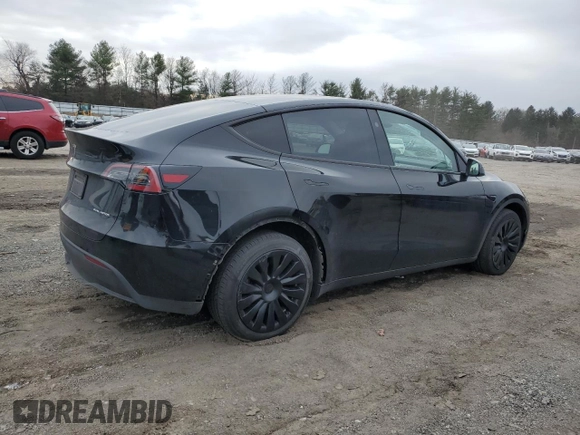 2023 Tesla Model Y Long Range with VIN 7SAYGDEE1PA150771, listed as a Copart auction lot 81805194 with 23,718 mi miles and Salvage Title. Bid and sale history available at DreamBid. Image 3.