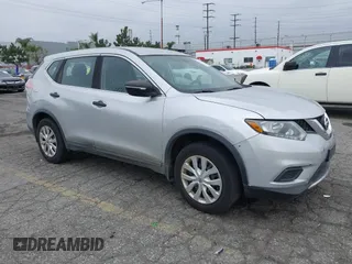 2016 Nissan Rogue SV with VIN KNMAT2MT9GP734357, listed as a IAAI auction lot 41904760 with 164,809 mi miles. Bid and sale history available at carsss.com. Image 1.
