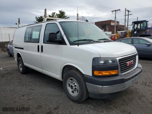 2021 GMC Savana Cargo Van with VIN 1GTW7AF76M1246793, listed as a Copart auction lot 53175075 with 52,061 mi miles and Salvage Title. Bid and sale history available at carsss.com. Image 4.