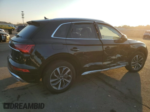 2023 Audi Q5 S line Prestige with VIN WA1FAAFY8P2165460, listed as a Copart auction lot 88486725 with 0 mi miles and Salvage Title. Bid and sale history available at carsss.com. Image 3.