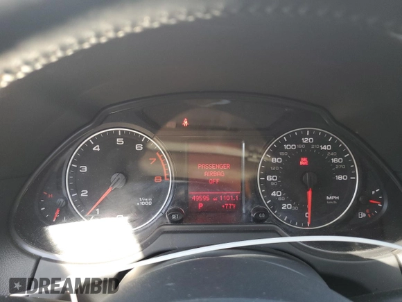 2011 Audi Q5 Premium with VIN WA1CFAFPXBA010760, listed as a Copart auction lot 64846295 with 49,595 mi miles and Salvage title. Bid and sale history available at DreamBid. Image 9.