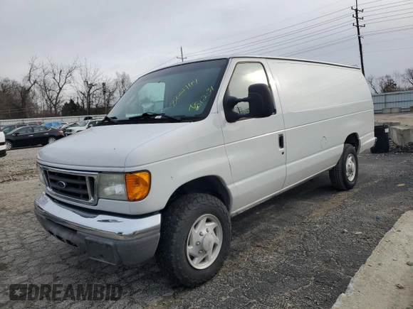 2006 Ford Econoline Cargo with VIN 1FTSS34LX6HA94133, listed as a Copart auction lot 87221114 with 87,999 mi miles and Salvage Title. Bid and sale history available at DreamBid. Image 1.