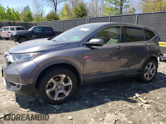 2017 Honda CR-V EX-L with VIN 2HKRW2H88HH672690, listed as a Copart auction lot 53306295 with 62,073 mi miles and Salvage Title. Bid and sale history available at carsss.com. Image 1.