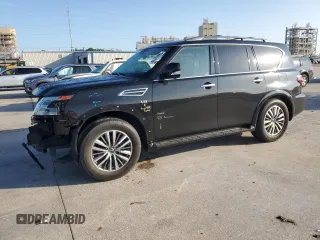 2021 Nissan Armada SL with VIN JN8AY2BC1M9147207, listed as a Copart auction lot 61443985 with 22,249 mi miles and Salvage title. Bid and sale history available at DreamBid. Image 1.
