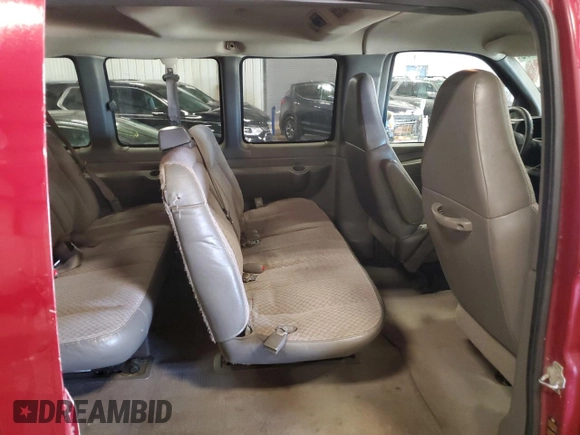 2006 Chevrolet Express Passenger z VIN 1GAHG35U961272036, wystawiony jako Copart lot #43362255 z przebiegiem 214 994 mil mil oraz Czysty tytuł • Clean title. Historia ofert i sprzedaży dostępna na DreamBid. Obrazek 11.