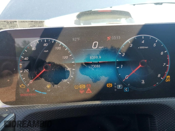 2020 Mercedes-Benz CLA 250 z VIN WDD5J4HB4LN033919, wystawiony jako Copart lot #57874365 z przebiegiem 73 086 mil mil oraz Szkoda całkowita • Salvage title. Historia ofert i sprzedaży dostępna na DreamBid. Obrazek 9.