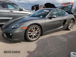 2014 Porsche Cayman with VIN WP0AA2A82EK170311, listed as a Copart auction lot 76123574 with Not Provided miles and Salvage Title. Bid and sale history available at DreamBid. Image 1.