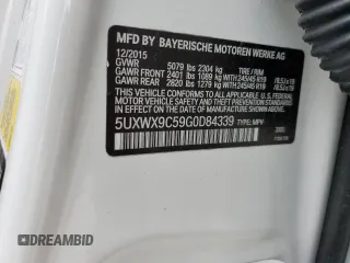 2016 BMW X3 xDrive28i z VIN 5UXWX9C59G0D84339, wystawiony jako Copart lot #44445605 z przebiegiem 54 157 mil mil oraz Nie do naprawy. Historia ofert i sprzedaży dostępna na DreamBid. Obrazek 13.