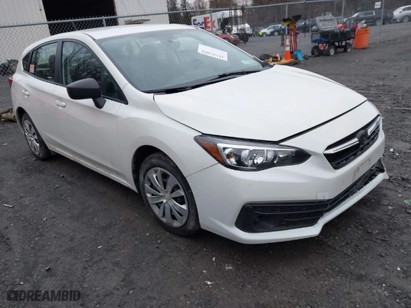 2021 Subaru Impreza with VIN 4S3GTAB63M3701777, listed as a IAAI auction lot 41787091 with 48,593 mi miles. Bid and sale history available at carsss.com. Image 1.