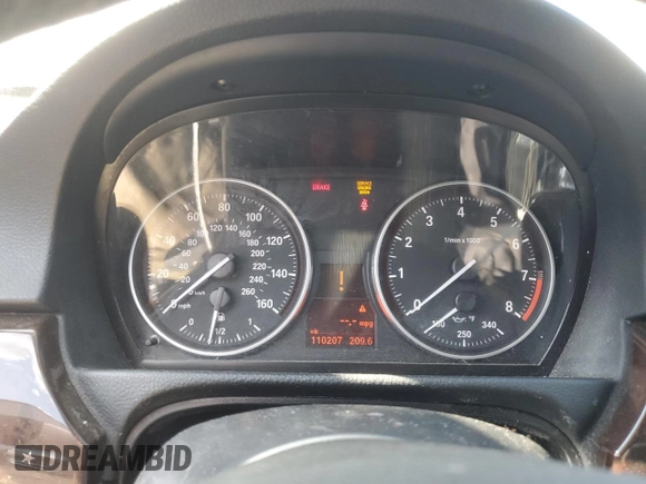 2010 BMW 3 Series with VIN WBAWV5C59APF95827, listed as a Copart auction lot 67986434 with 110,207 mi miles and Salvage title. Bid and sale history available at DreamBid. Image 9.