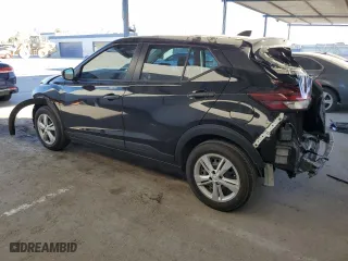 2024 Nissan Kicks S with VIN 3N1CP5BV2RL548454, listed as a Copart auction lot 46900525 with 256 mi miles and Salvage Title. Bid and sale history available at carsss.com. Image 2.