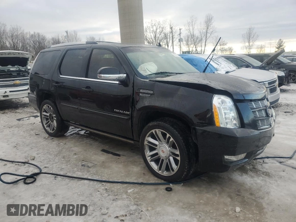 2013 Cadillac Escalade Premium with VIN 1GYS4CEF5DR342857, listed as a Copart auction lot 85572014 with 168,486 mi miles and Clean Title. Bid and sale history available at carsss.com. Image 4.