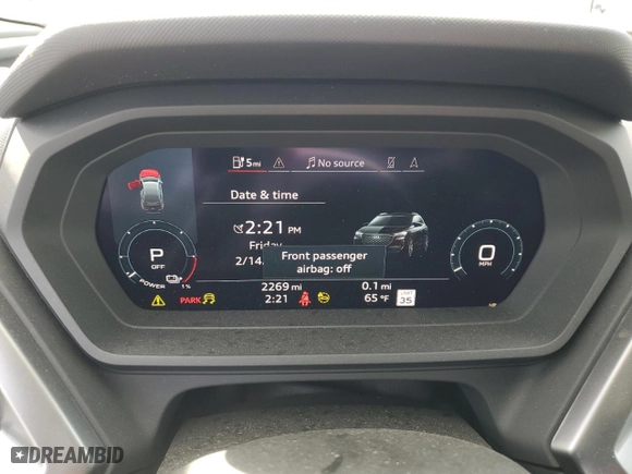 2024 Audi Q4 e-tron Premium Plus with VIN WA1LUBFZXRP050048, listed as a Copart auction lot 45412445 with NaN miles and Salvage Title. Bid and sale history available at carsss.com. Image 9.