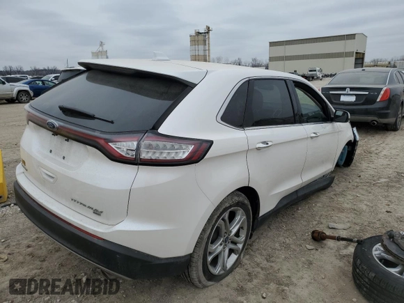 2017 Ford Edge Titanium with VIN 2FMPK4K87HBC31275, listed as a Copart auction lot 44684055 with 83,430 mi miles and Salvage Title. Bid and sale history available at carsss.com. Image 3.