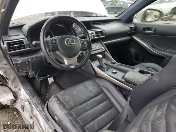 2017 Lexus IS with VIN JTHBA1D24H5052722, listed as a Copart auction lot 46131085 with 0 mi miles and Salvage Title. Bid and sale history available at carsss.com. Image 8.
