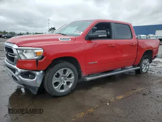 2021 Ram 1500 Big Horn with VIN 1C6SRFFT6MN734466, listed as a Copart auction lot 58047695 with 67,594 mi miles and Non repairable. Bid and sale history available at DreamBid. Image 1.