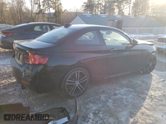 2021 BMW 2 Series M240i xDrive with VIN WBA2J7C00M7J48976, listed as a Copart auction lot 43737345 with 17,573 mi miles and Salvage Title. Bid and sale history available at carsss.com. Image 3.