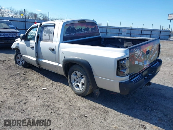 2006 Dodge Dakota SLT with VIN 1D7HE48N76S640351, listed as a IAAI auction lot 41121248 with 155,463 mi miles and . Bid and sale history available at DreamBid. Image 3.