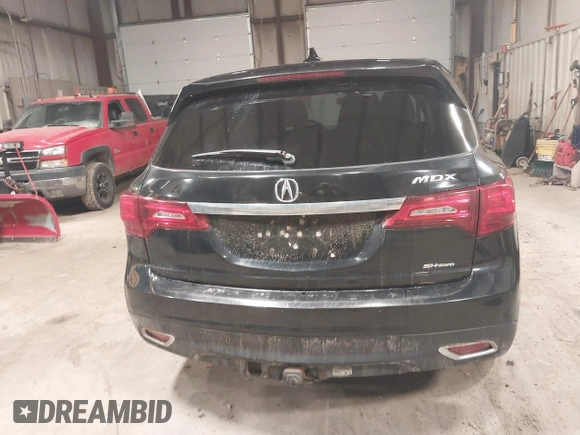 2014 Acura MDX Tech Pkg with VIN 5FRYD4H45EB001190, listed as a IAAI auction lot 41737453 with 220,495 mi miles. Bid and sale history available at carsss.com. Image 16.