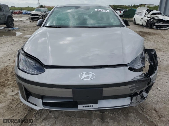 2023 Hyundai IONIQ 6 SEL with VIN KMHM34ACXPA024329, listed as a Copart auction lot 75406724 with 4,259 mi miles and Non Repairable. Bid and sale history available at carsss.com. Image 5.