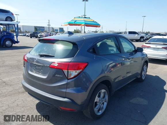 2022 Honda HR-V LX with VIN 3CZRU6H36NM744939, listed as a IAAI auction lot 41812423 with 19,910 mi miles. Bid and sale history available at carsss.com. Image 4.