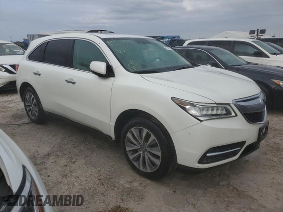 2015 Acura MDX Technology with VIN 5FRYD4H4XFB004541, listed as a Copart auction lot 74506124 with 106,304 mi miles and Salvage title. Bid and sale history available at DreamBid. Image 4.