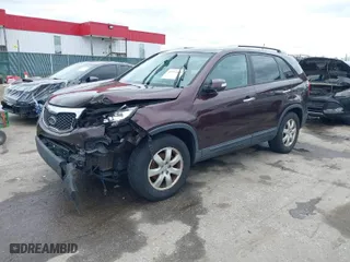 2012 Kia Sorento LX with VIN 5XYKT4A64CG224266, listed as a IAAI auction lot 41733884 with 245,229 mi miles. Bid and sale history available at carsss.com. Image 2.