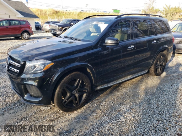 2019 Mercedes-Benz GLS 550 with VIN 4JGDF7DE1KB224721, listed as a Copart auction lot 78806124 with 77,246 mi miles and Salvage title. Bid and sale history available at DreamBid. Image 1.
