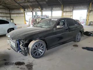 2020 BMW 3 Series M340i with VIN WBA5U7C01LFH64326, listed as a Copart auction lot 43388705 with 19,276 mi miles and Salvage Title. Bid and sale history available at carsss.com. Image 1.