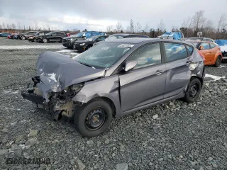 2017 Hyundai Accent Sport with VIN KMHCU5AE8HU313015, listed as a Copart auction lot 88561955 with 0 mi miles and Salvage Title. Bid and sale history available at carsss.com. Image 1.