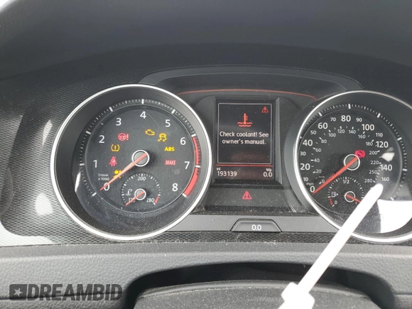 2017 Volkswagen GTI S z VIN 3VW447AU4HM027045, wystawiony jako Copart lot #51092615 z przebiegiem 193 139 mil mil oraz Szkoda całkowita • Salvage title. Historia ofert i sprzedaży dostępna na DreamBid. Obrazek 9.