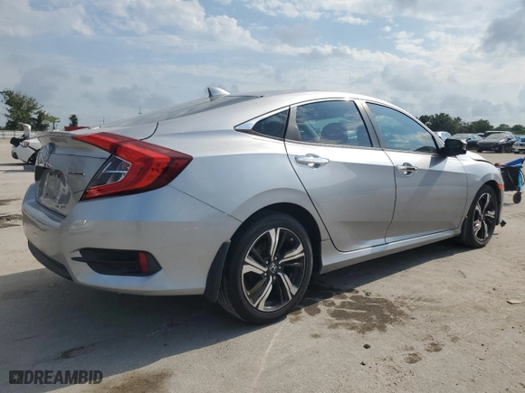 2017 Honda Civic Sedan Touring with VIN 19XFC1F98HE018889, listed as a Copart auction lot 66305154 with 58,571 mi miles and Salvage Title. Bid and sale history available at carsss.com. Image 3.