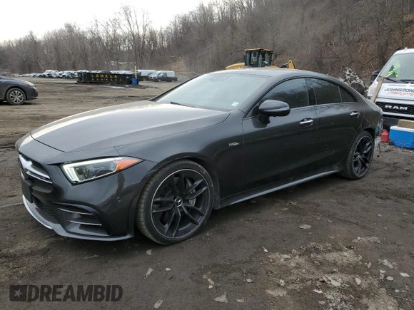 2019 Mercedes-Benz CLS with VIN WDD2J6BB7KA020448, listed as a Copart auction lot 47607135 with 52,212 mi miles and Salvage Title. Bid and sale history available at carsss.com. Image 1.