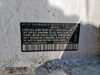 2016 Volkswagen GTI S z VIN 3VW4T7AU4GM045997, wystawiony jako Copart lot #58099925 z przebiegiem 233 954 mil mil oraz Szkoda całkowita • Salvage title. Historia ofert i sprzedaży dostępna na DreamBid. Obrazek 13.