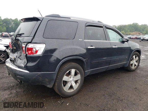 2010 GMC Acadia SLT1 with VIN 1GKLVMEDXAJ167211, listed as a Copart auction lot 58842365 with 180,615 mi miles and Salvage title. Bid and sale history available at DreamBid. Image 3.