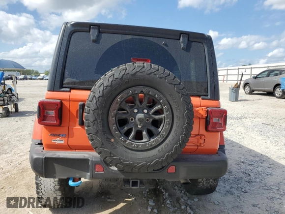 2023 Jeep Wrangler Rubicon 20th Anniversary with VIN 1C4JJXR6XPW704750, listed as a Copart auction lot 55223655 with Not provided miles and Non repairable. Bid and sale history available at DreamBid. Image 6.