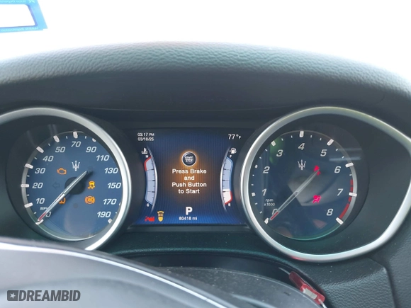2014 Maserati Ghibli S Q4 with VIN ZAM57RTA8E1085631, listed as a IAAI auction lot 41829745 with 80,418 mi miles. Bid and sale history available at carsss.com. Image 7.